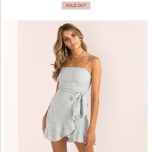 Sundae Muse Leah Dress Blue Leopard